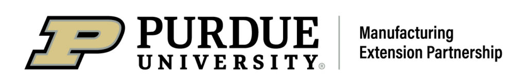 Purdue University logo with Manufacturing Extension Partnership text.