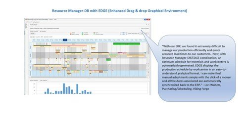 Screenshot of Resource Manager-DB with EDGE software interface.